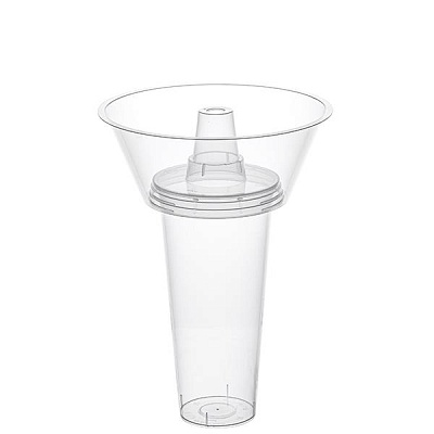 Снек-тарелка на стаканы Bubble cup (90 мм) ПП 1039П D=165мм Выс:65мм цвет прозр. 700мл ОЗЛП/ВЗЛП