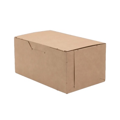 Коробка картонная для наггетсов 150х90х70мм ECO FAST FOOD BOX для 9 шт. Размер L (миди) ЛБ цвет Крафт/Белый (х25/800)